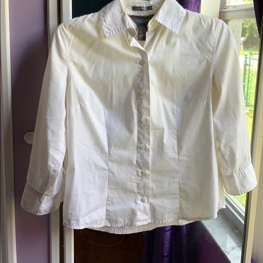 White button down
